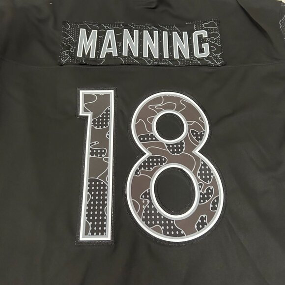 NFL Peyton Manning Reflective Black Nike #18 Jersey - Picture 5 of 6